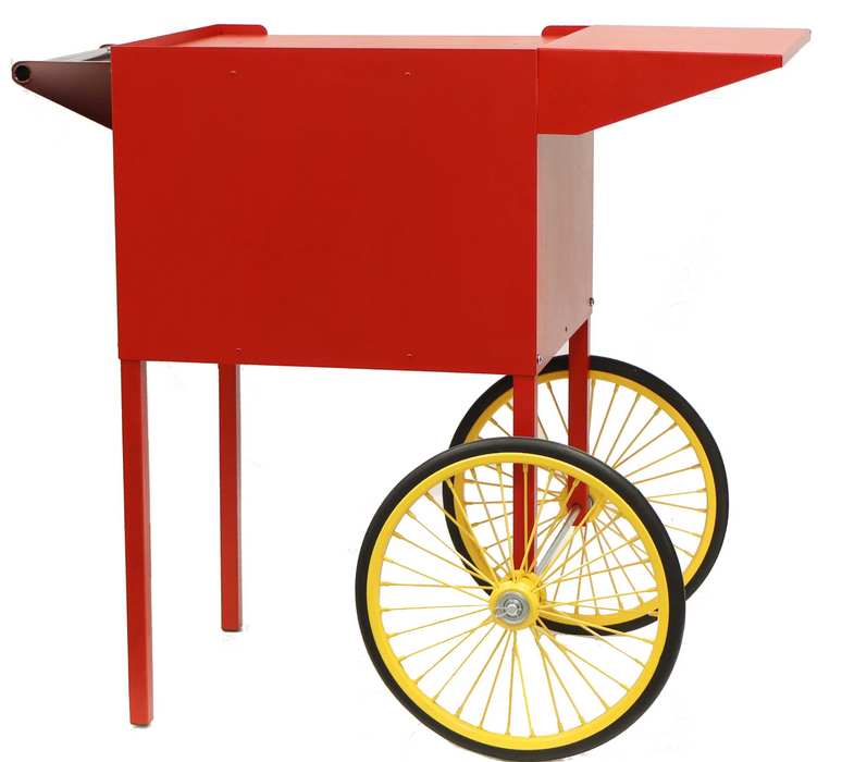 Paragon Medium Red Popcorn Cart for 6 and 8 Ounce Poppers
