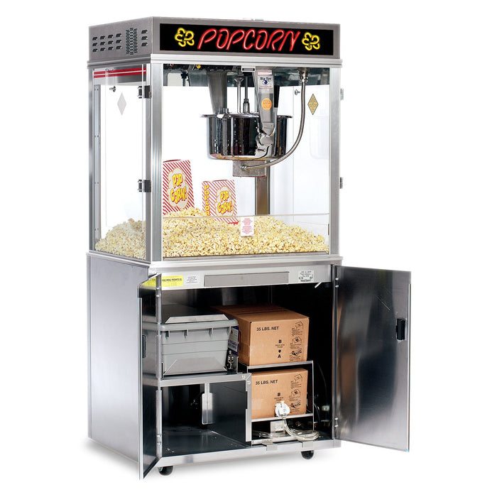 Pop-O-Gold 32-oz. Floor Model Popcorn Machine with BIB Oil System